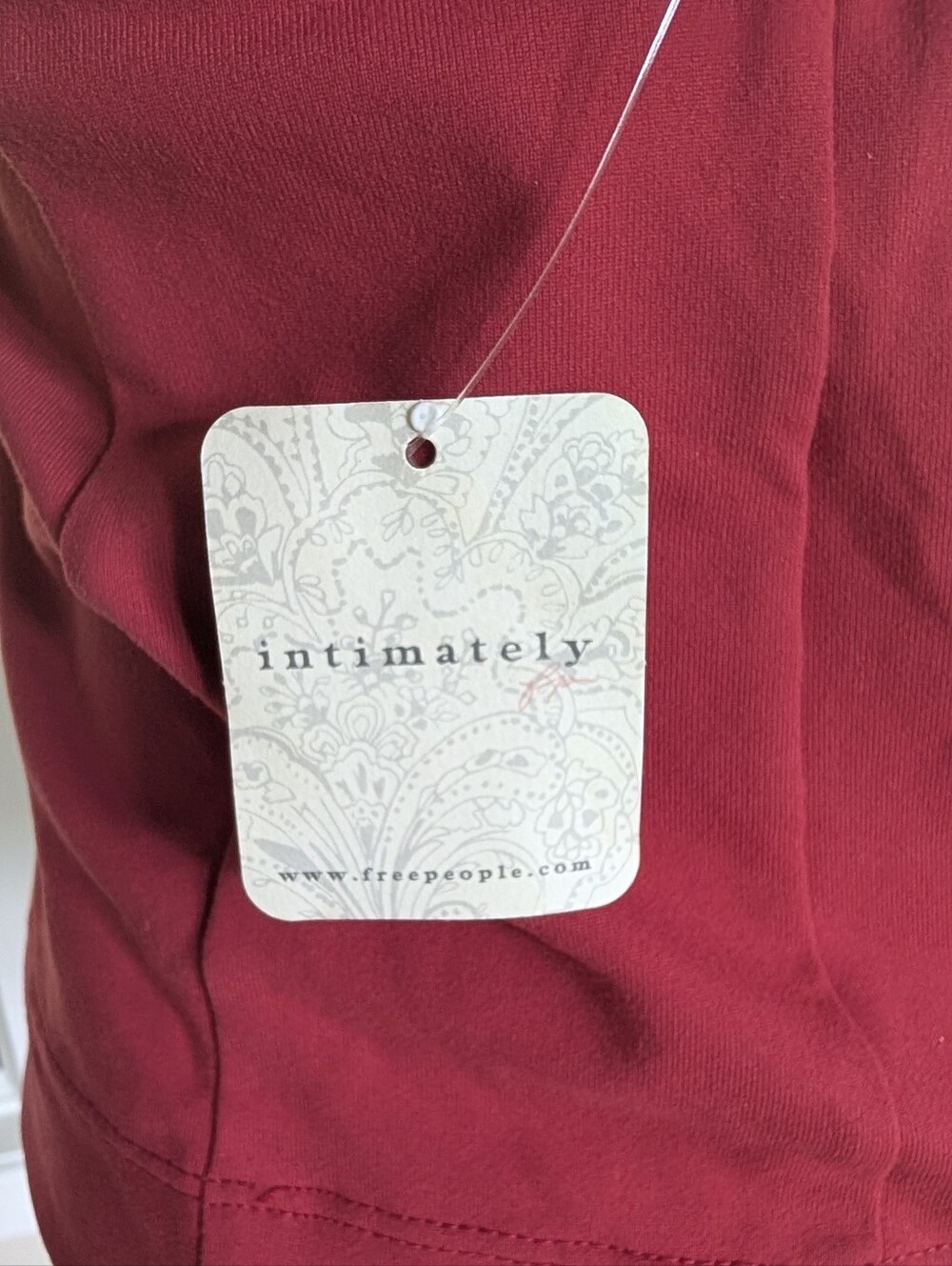 NWT FREE PEOPLE INTIMATELY LOOKING GOOD CAMI Size M RED - Picture 8 of 10